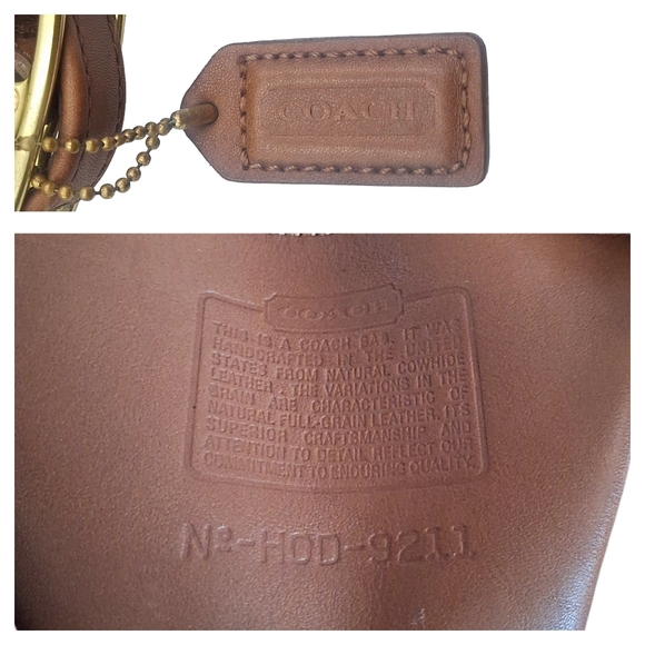 Vintage Y2K Coach 9211 British Tan Glove Leather Hobo Bag - Picture 9 of 12